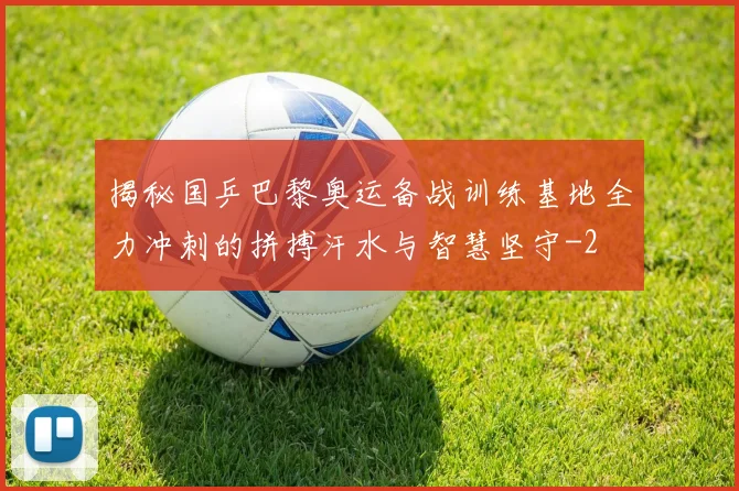 揭秘国乒巴黎奥运备战训练基地全力冲刺的拼搏汗水与智慧坚守